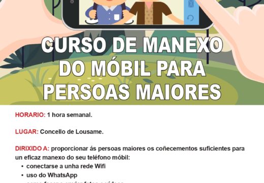 O Concello de Lousame organiza un curso de manexo do móbil para persoas maiores